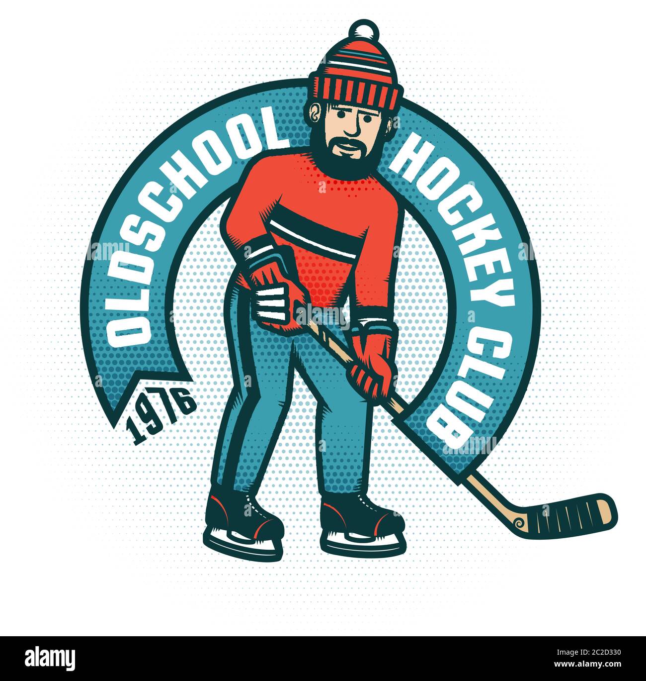 Cartoon hockey player hi-res stock photography and images - Alamy
