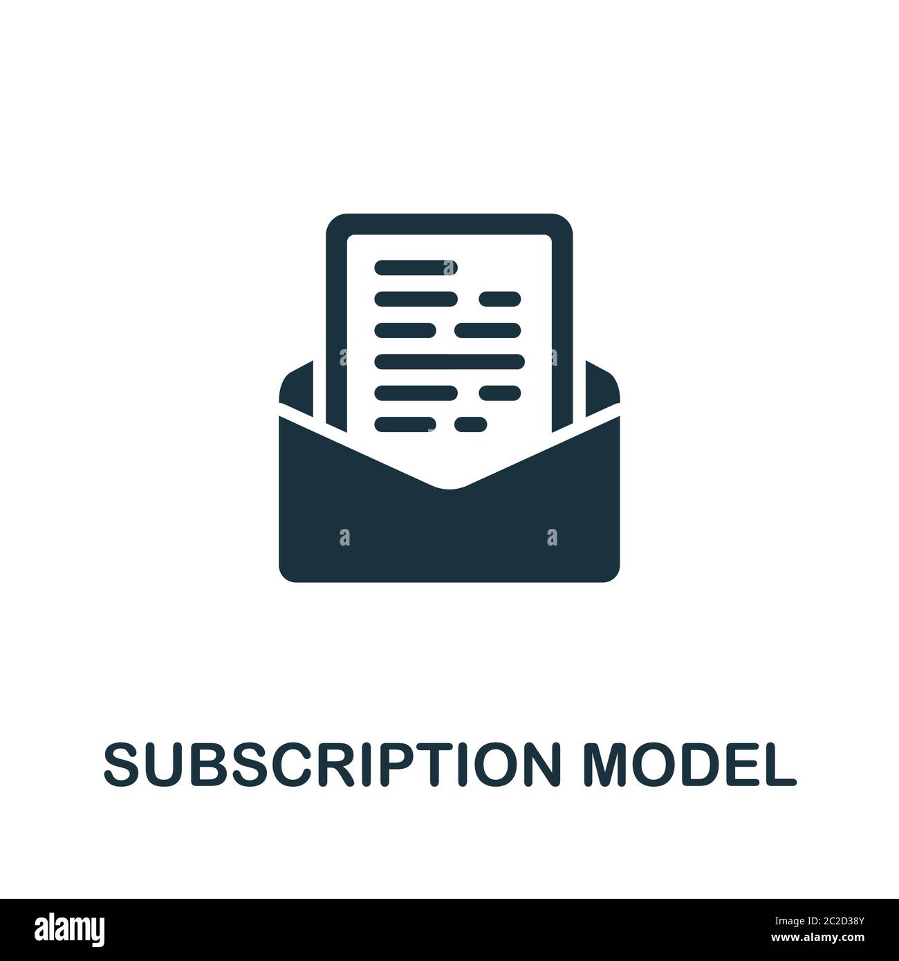 Subscription Model icon Simple element from content marketing Subscription Model icon Simple element from content marketing