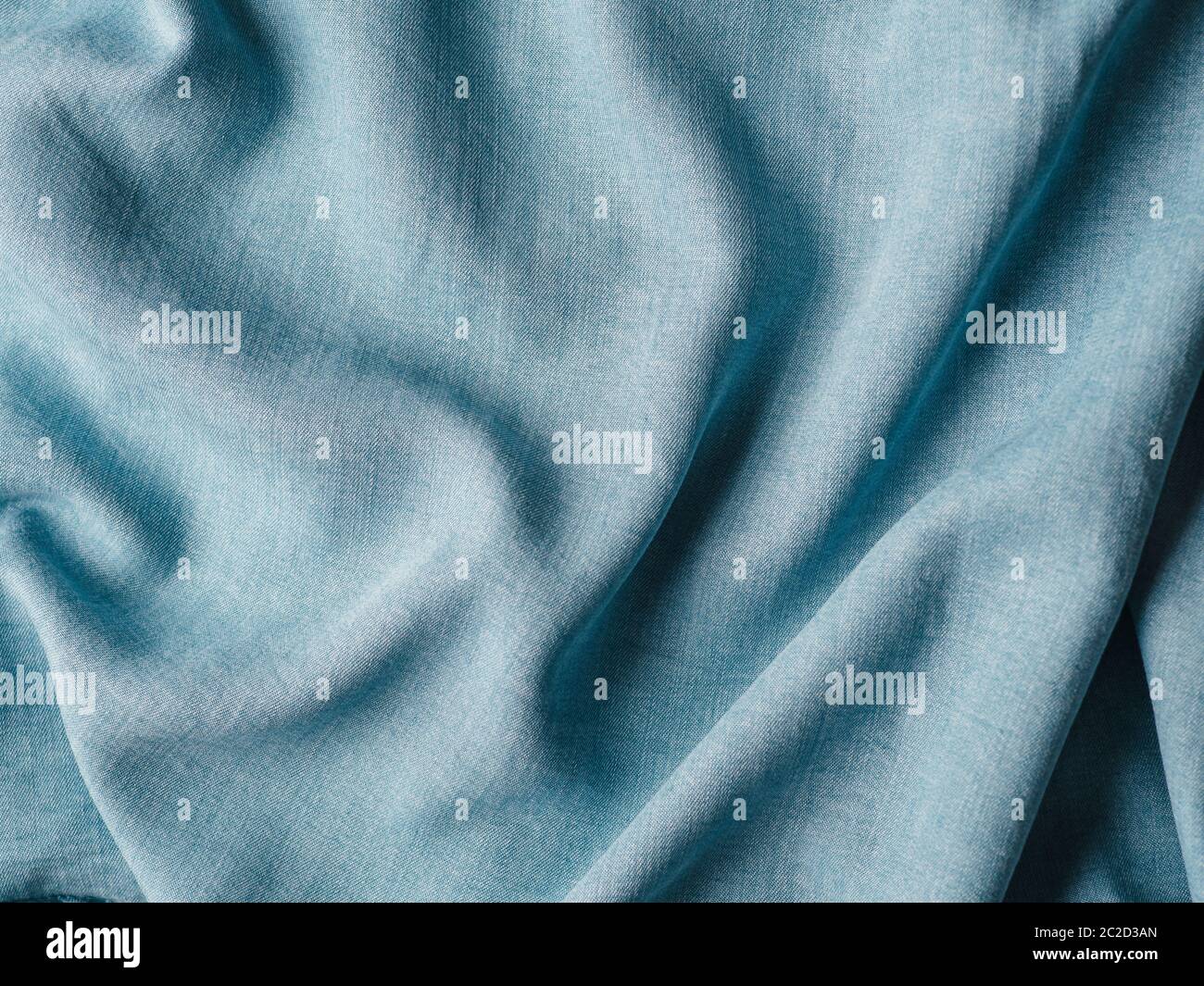 Lyocell or tencel blue denim pattern texture Stock Photo