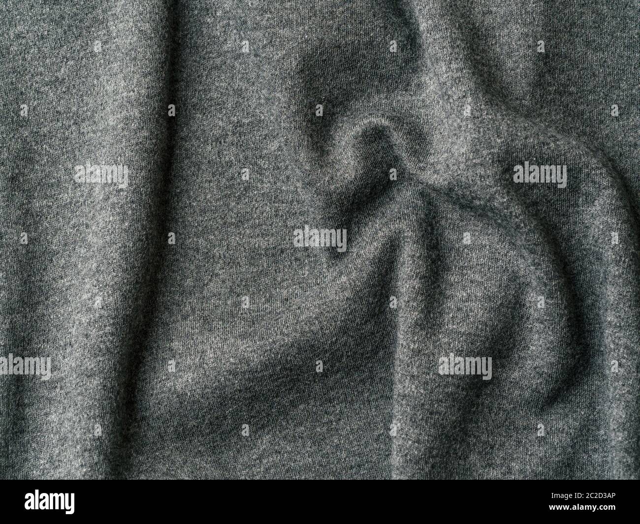 Gray cotton jersey fabric texture Stock Photo