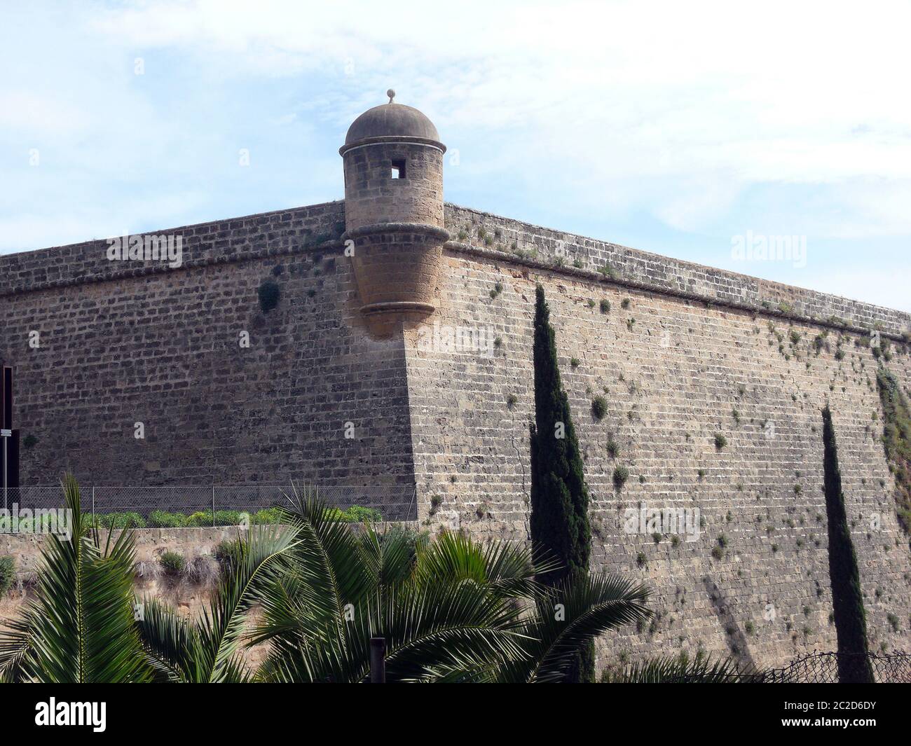 City wall of Palma de Mallorca Stock Photo