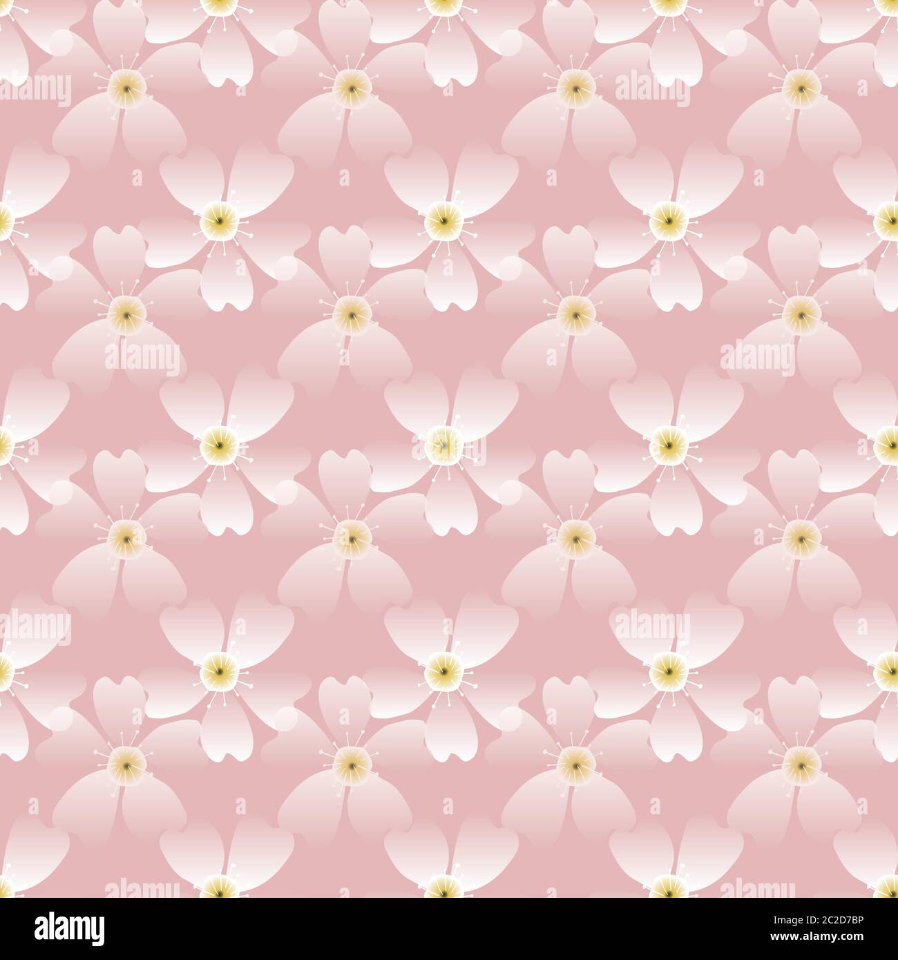 Hand drawn cherry blossom seamless pattern. Japanese spring style geo  botanical on grid background. Soft pink neutral tones. All over print for  asian Stock Vector Image & Art - Alamy