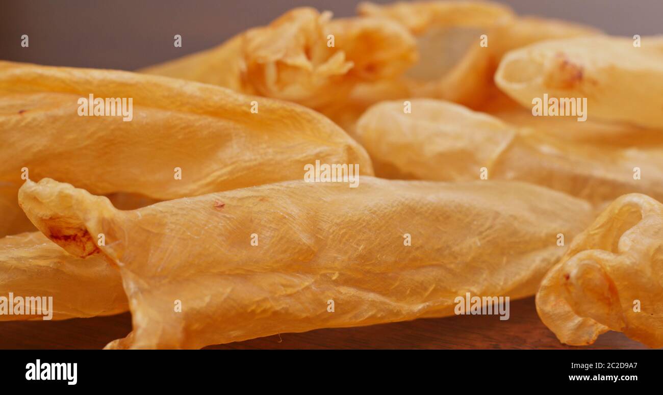 Dried fish maw close up Stock Photo Alamy