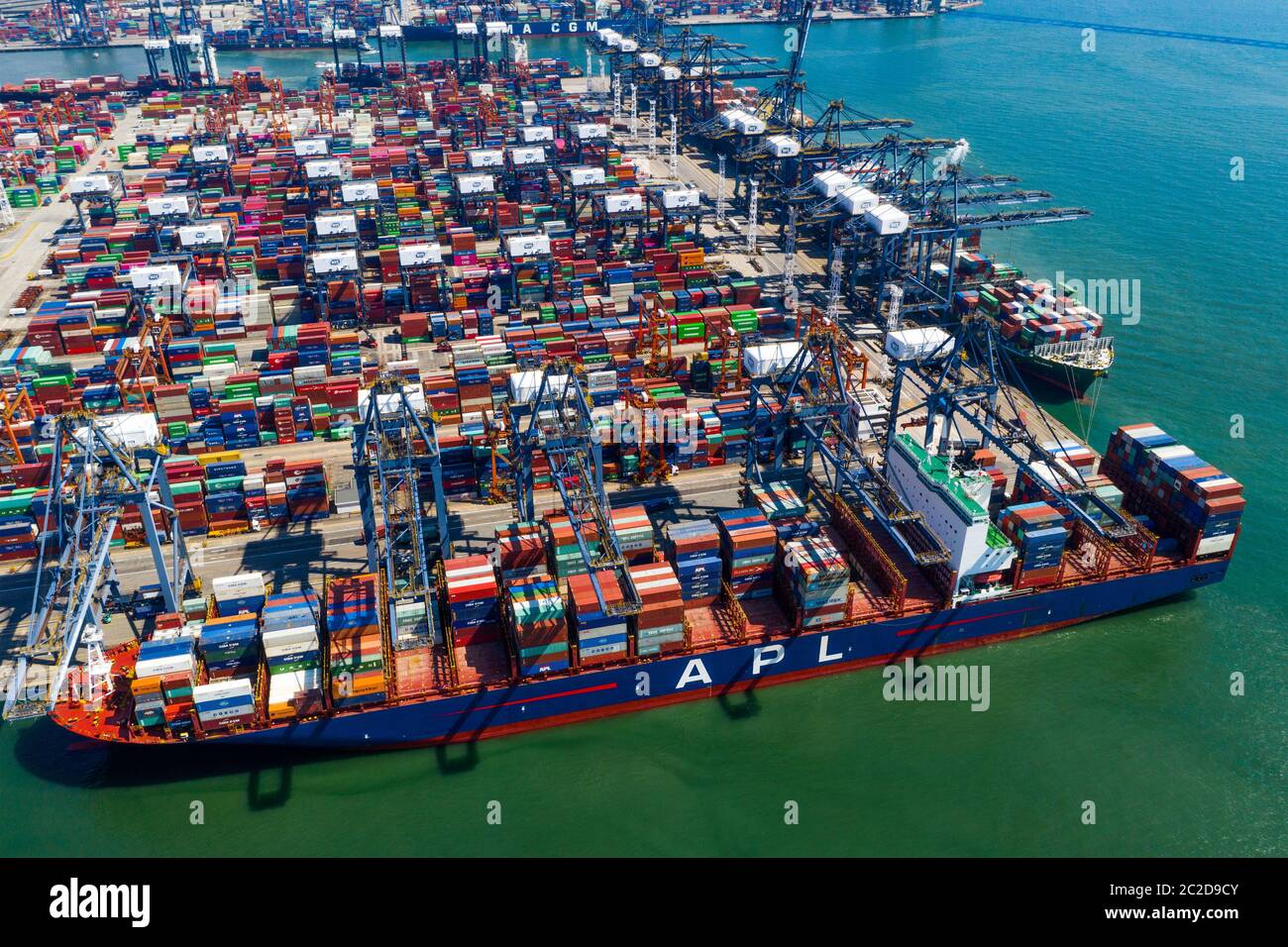 Kwai Chung, Hong Kong 15 May 2019 Kwai Chung Cargo Terminal in Hong