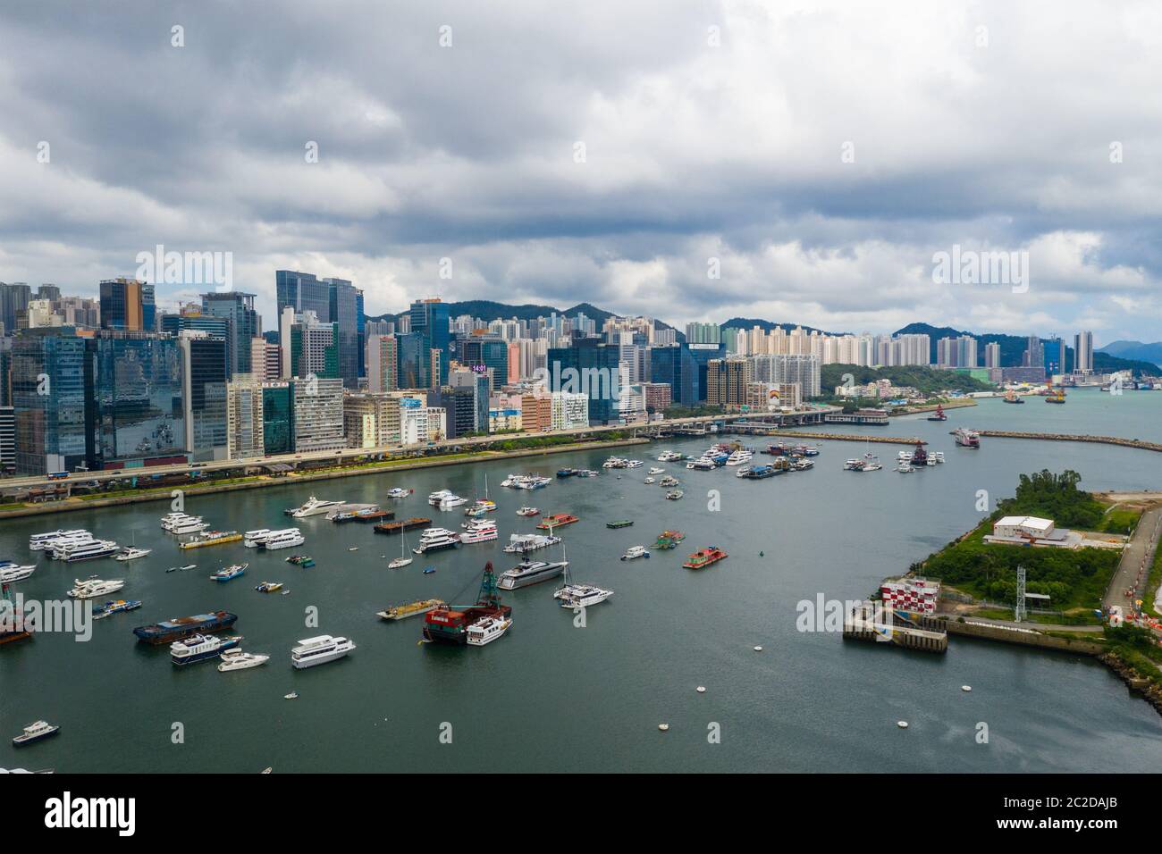 Kowloon Bay, Hong Kong 02 June 2019 Aerial view of Hong Kong city Stock Photo Alamy