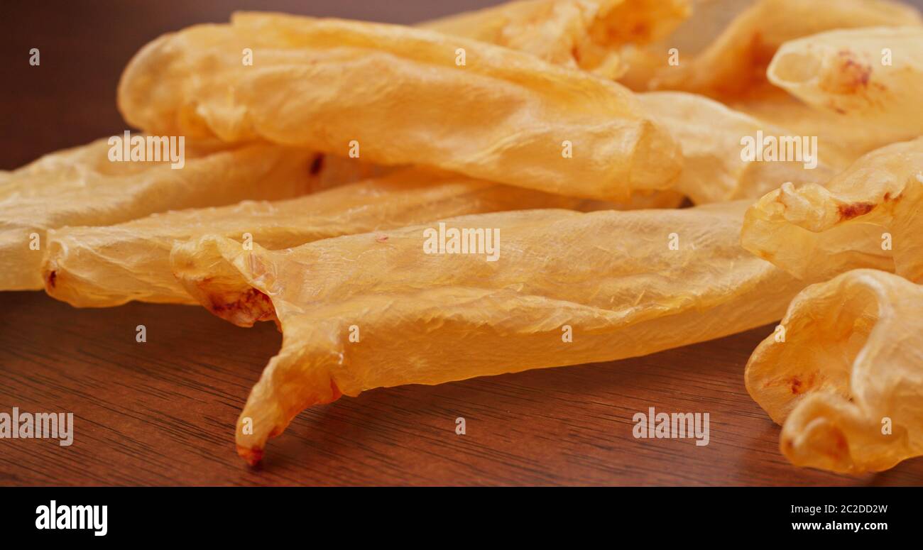 Dried fish maw close up Stock Photo Alamy