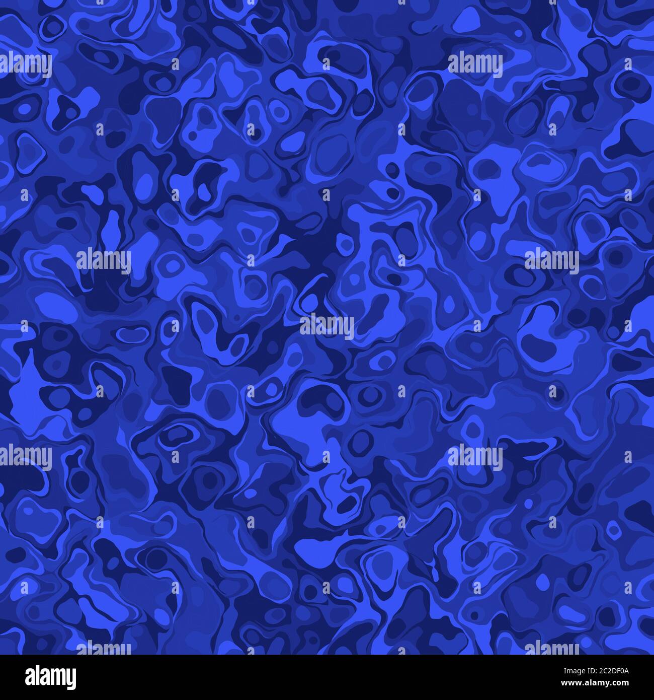 Modern blue abstract marble effect texture background. Vector Stock Vector