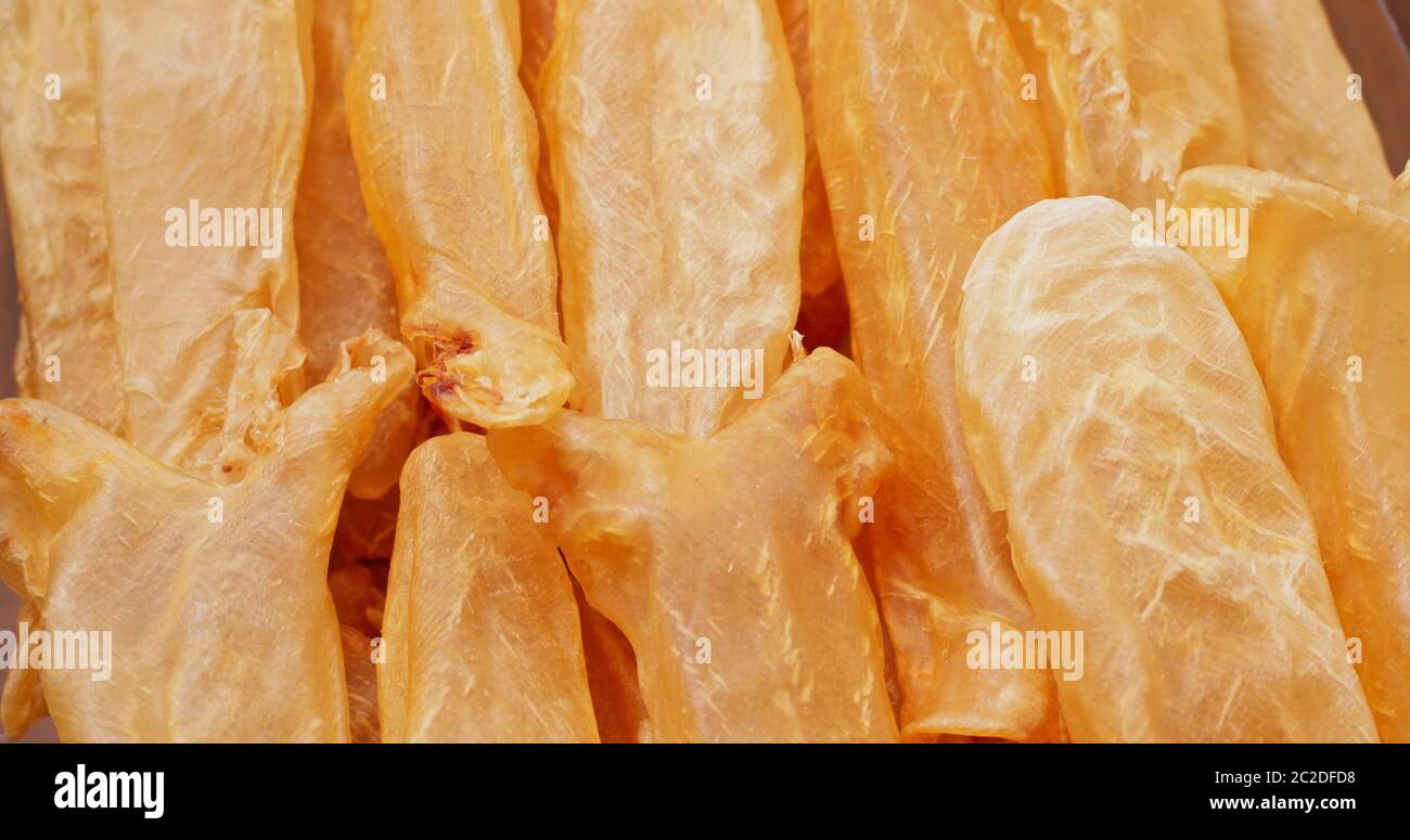 Dried fish maw close up Stock Photo Alamy
