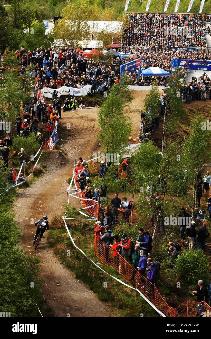 MAY 28, 2006 FORT WILLIAM, SCOTLAND. Tracy Moseley racing towards the