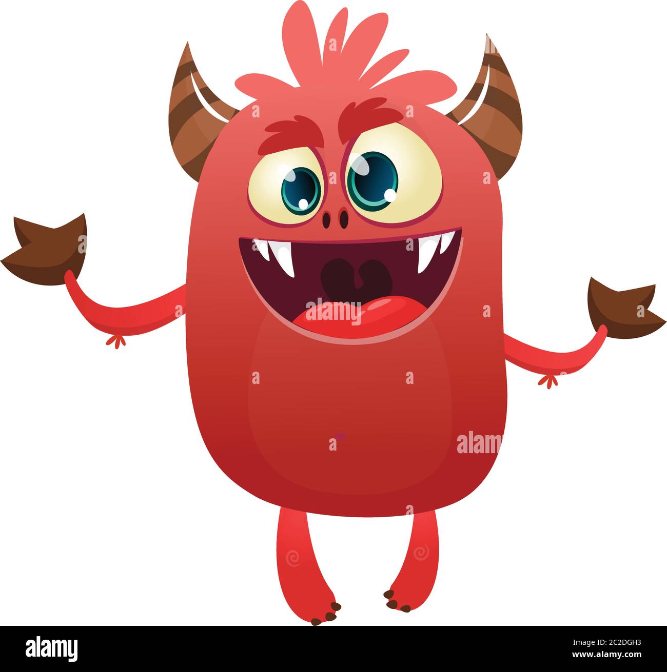 Cute devil cartoon character . Halloween illustration Stock Vector Image &  Art - Alamy