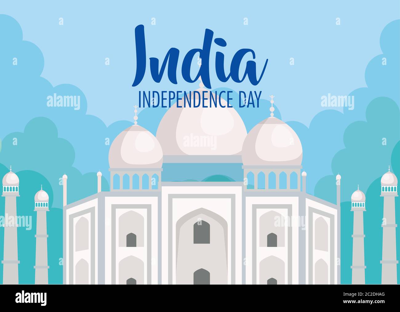 famous monument of india in background for happy independence day Stock ...