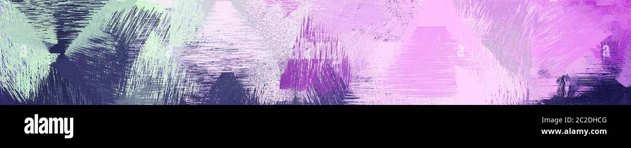 wide landscape graphic with dirty brush strokes background with thistle ...