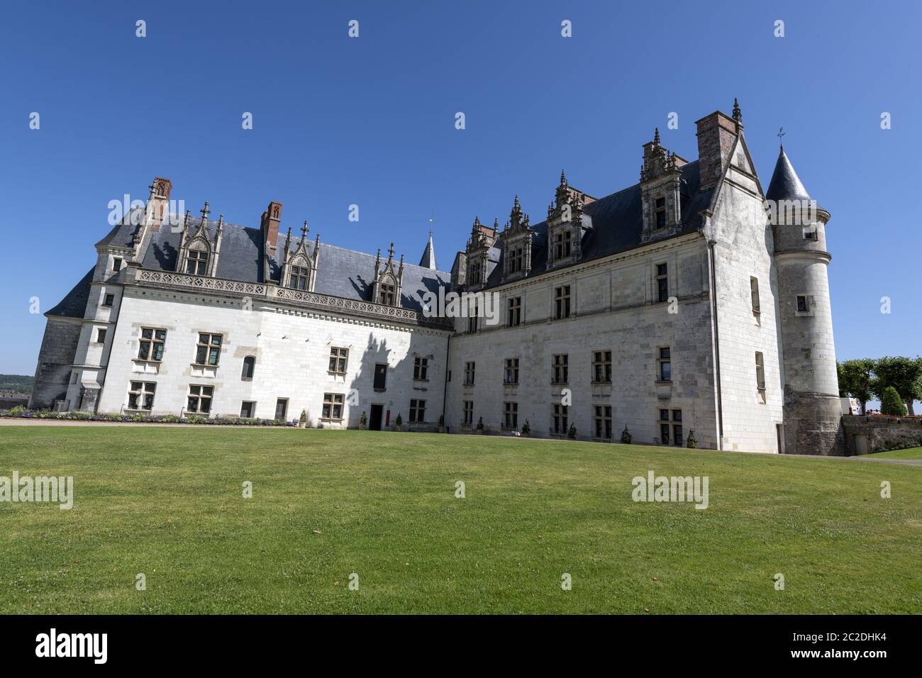 France The Royal Residence of Amboise : 2018,  An historic monument in the Loire Valley and resting place of the artist Leonard de Vinci and is now a Stock Photo