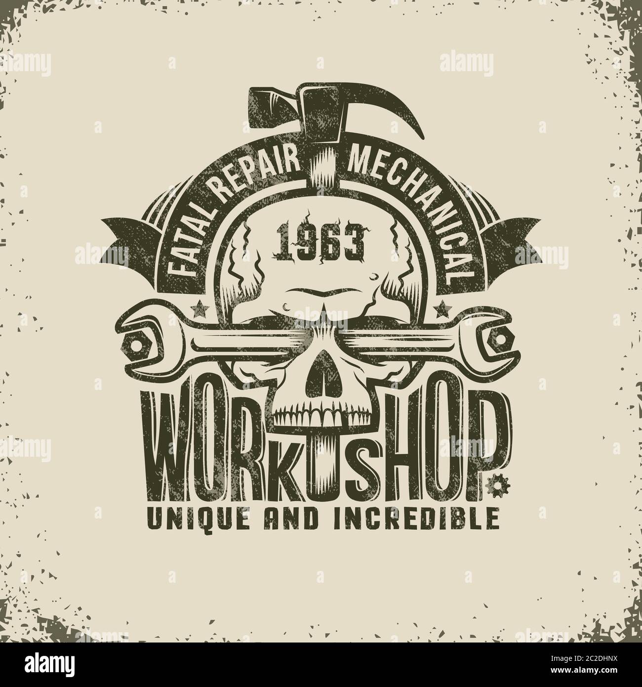 Repair Workshop Logo Stock Vector Image & Art - Alamy