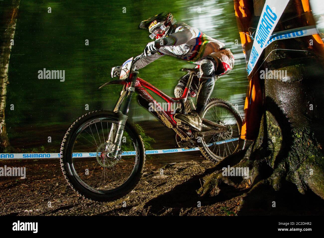 MAY 15, 2010 MARIBOR, SLOVENIA. Steve Peat racing at the UCI Mountain