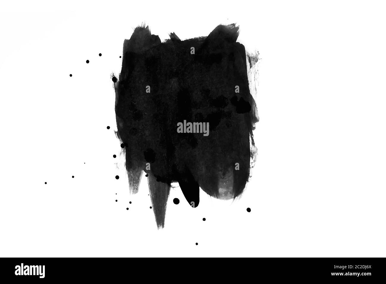 Abstract Ink splash isolate on white background Stock Photo - Alamy