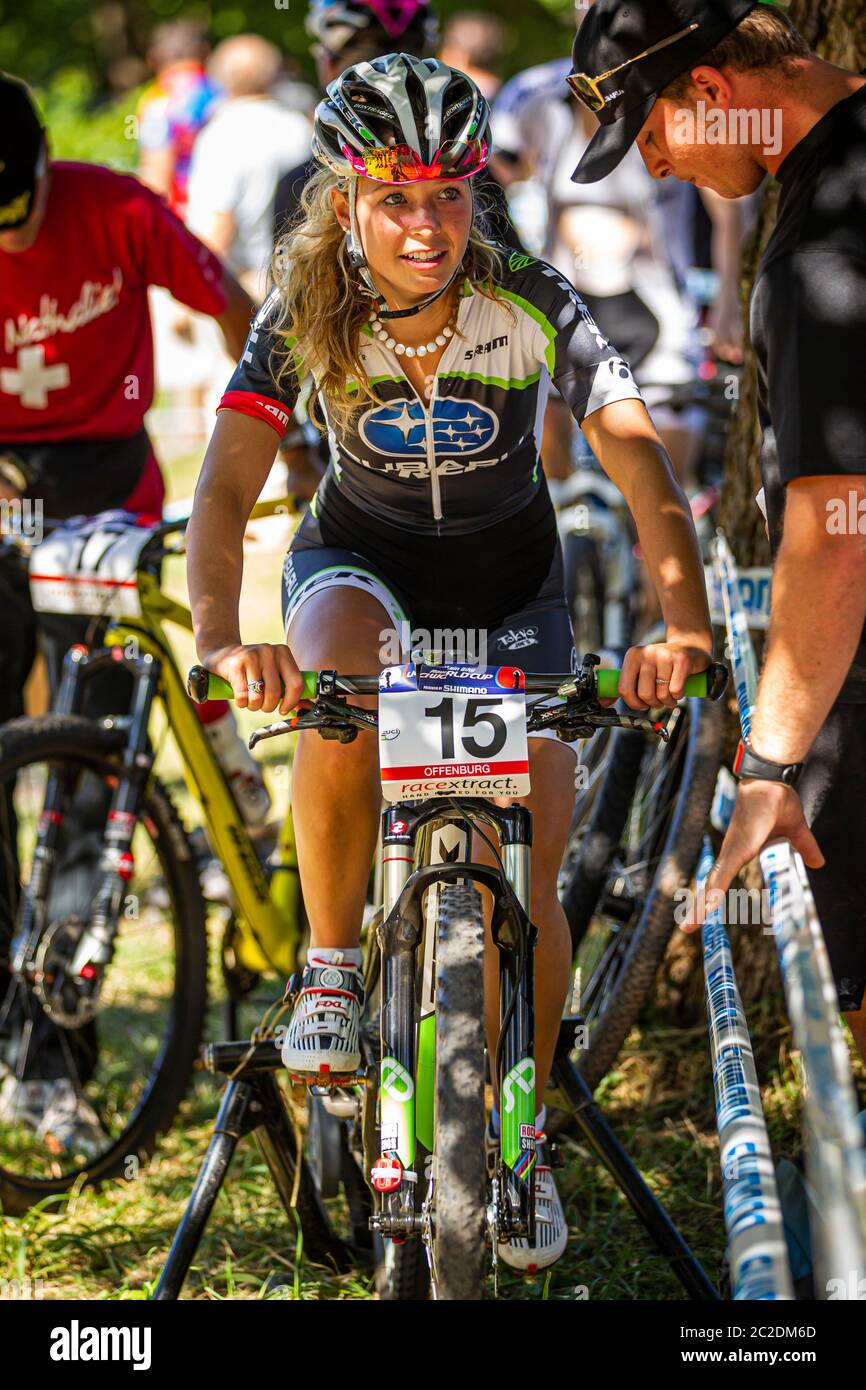 OFFENBURG GERMANY MAY 29 2011. Emily Batty CAN racing for