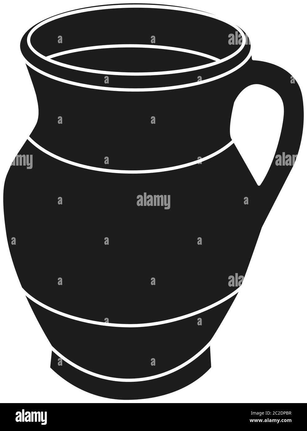 isolated clay pot silhouette Stock Vector Image & Art - Alamy