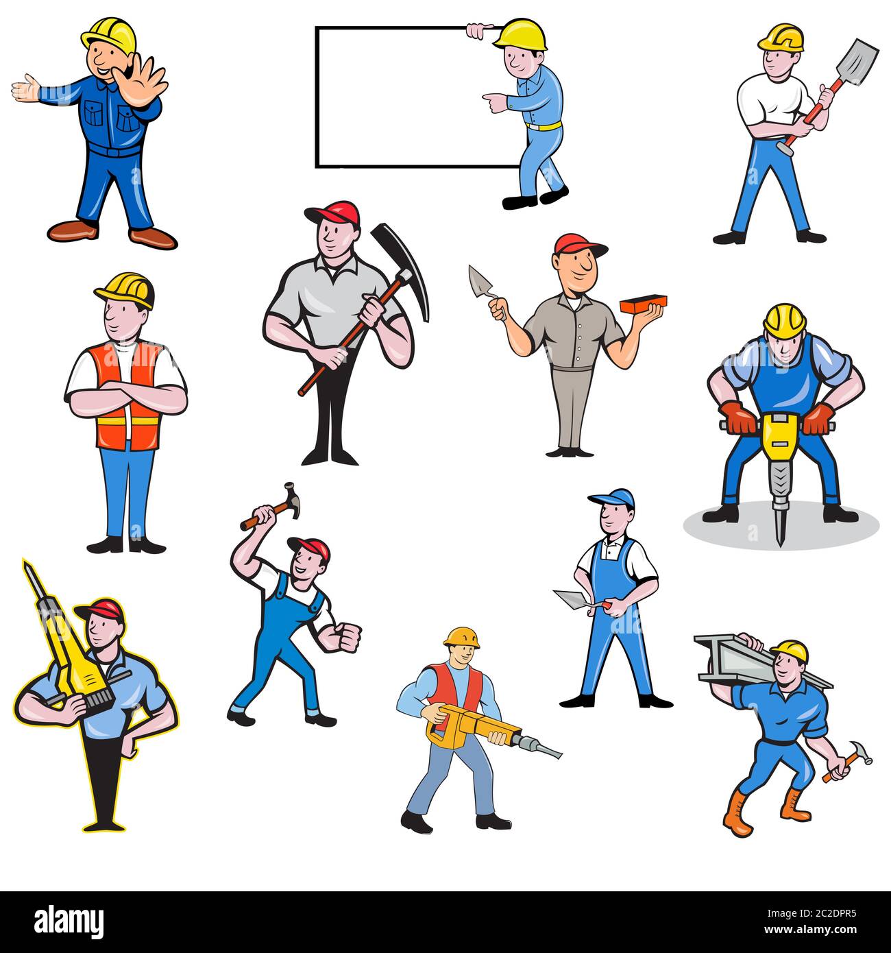 Body building cartoon illustration Cut Out Stock Images &amp; Pictures - Alamy