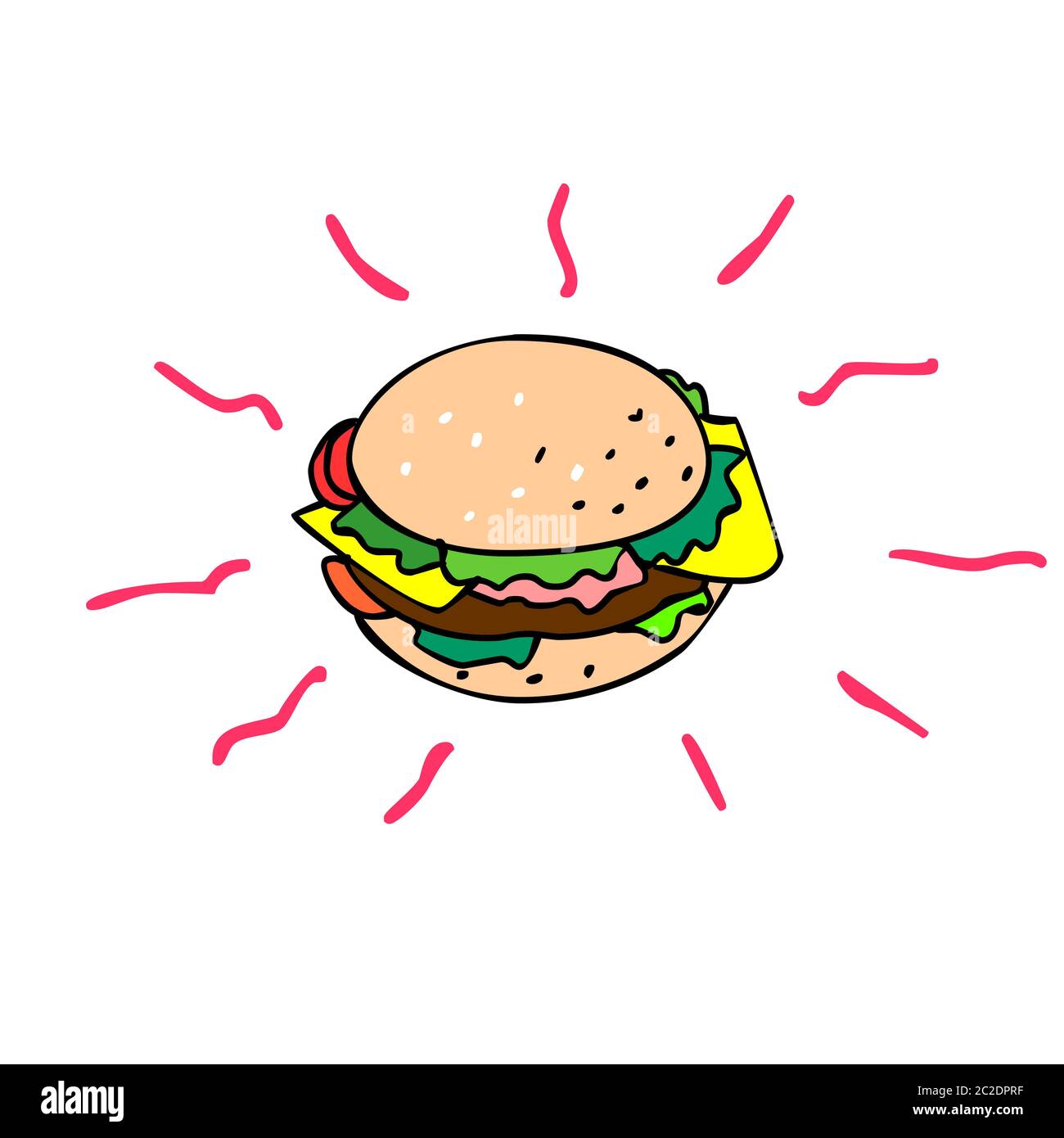 Grilled cheese sandwich cartoon hi-res stock photography and images - Alamy
