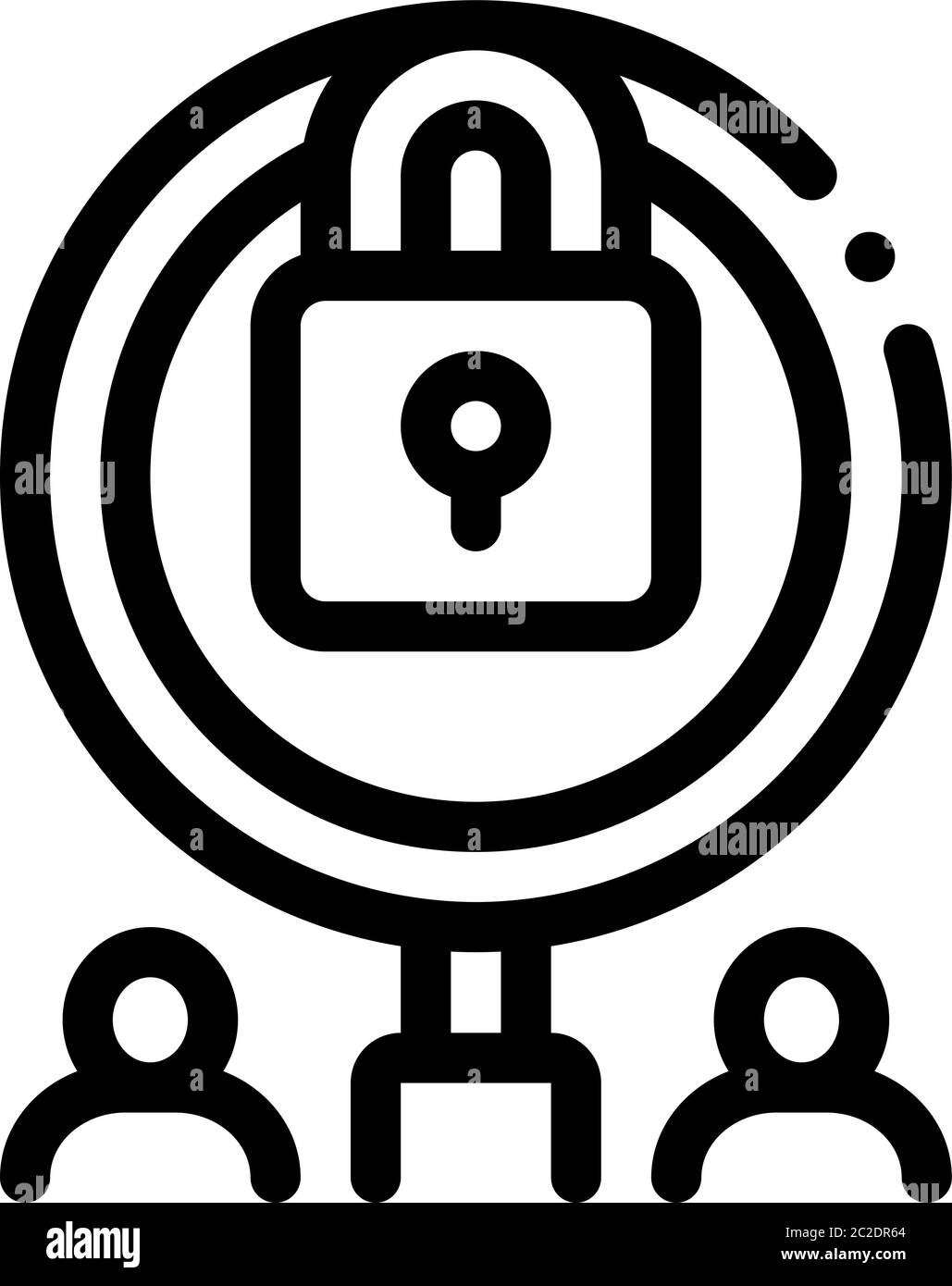 closure of knowledge for research icon vector outline illustration ...