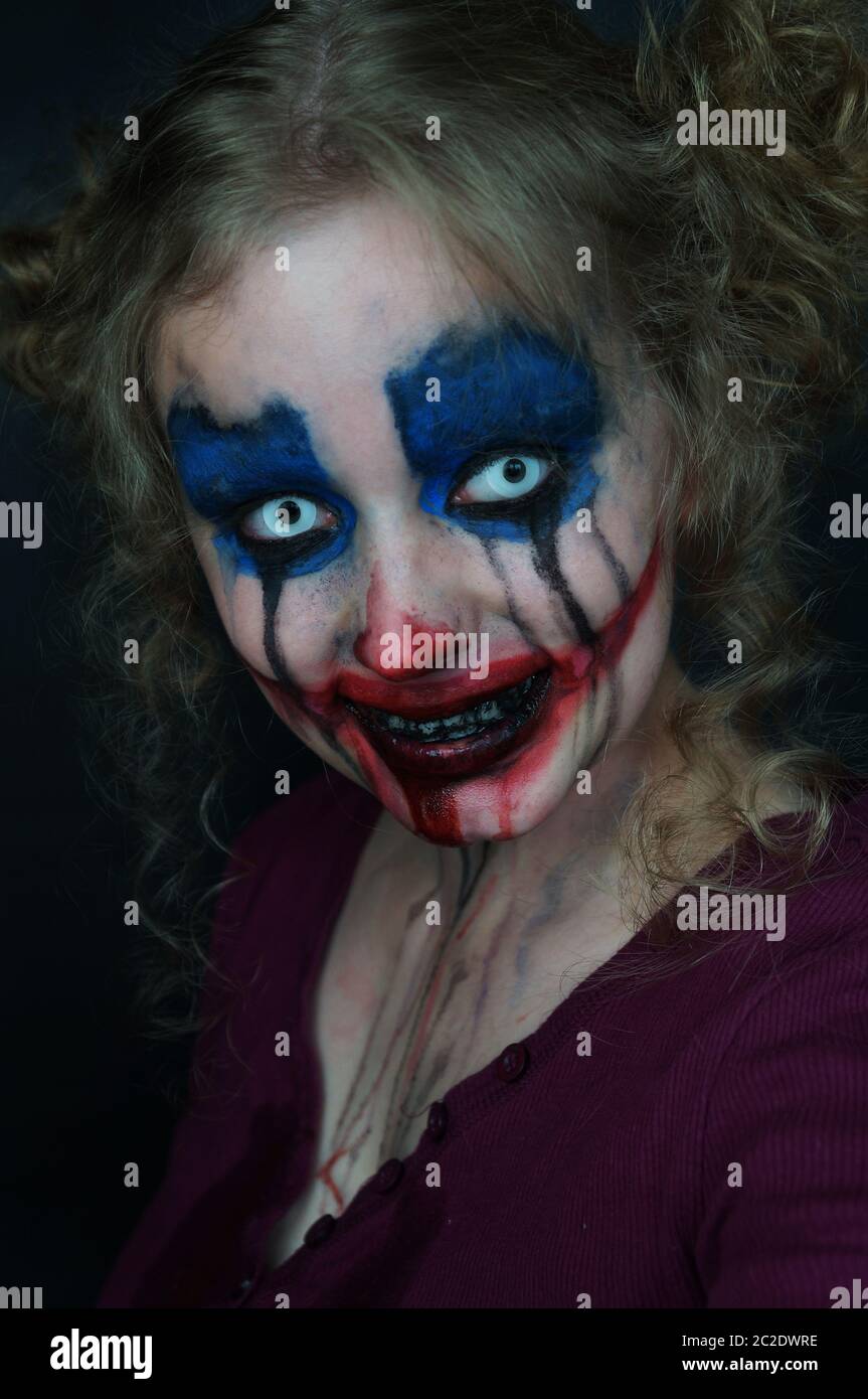Sad zombie clown hi-res stock photography and images - Alamy