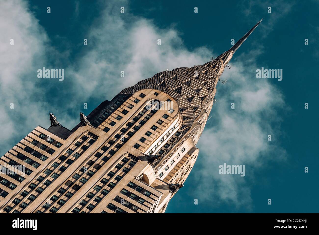 Close-up view of Chrysler Building in Midtown Manhattan New York City Stock Photo