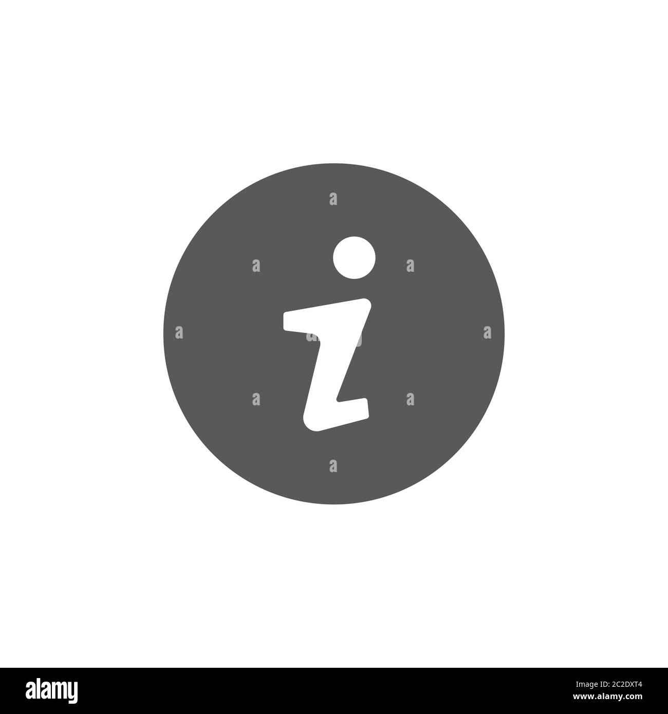 Information vector icon symbol isolated on white background Stock Vector