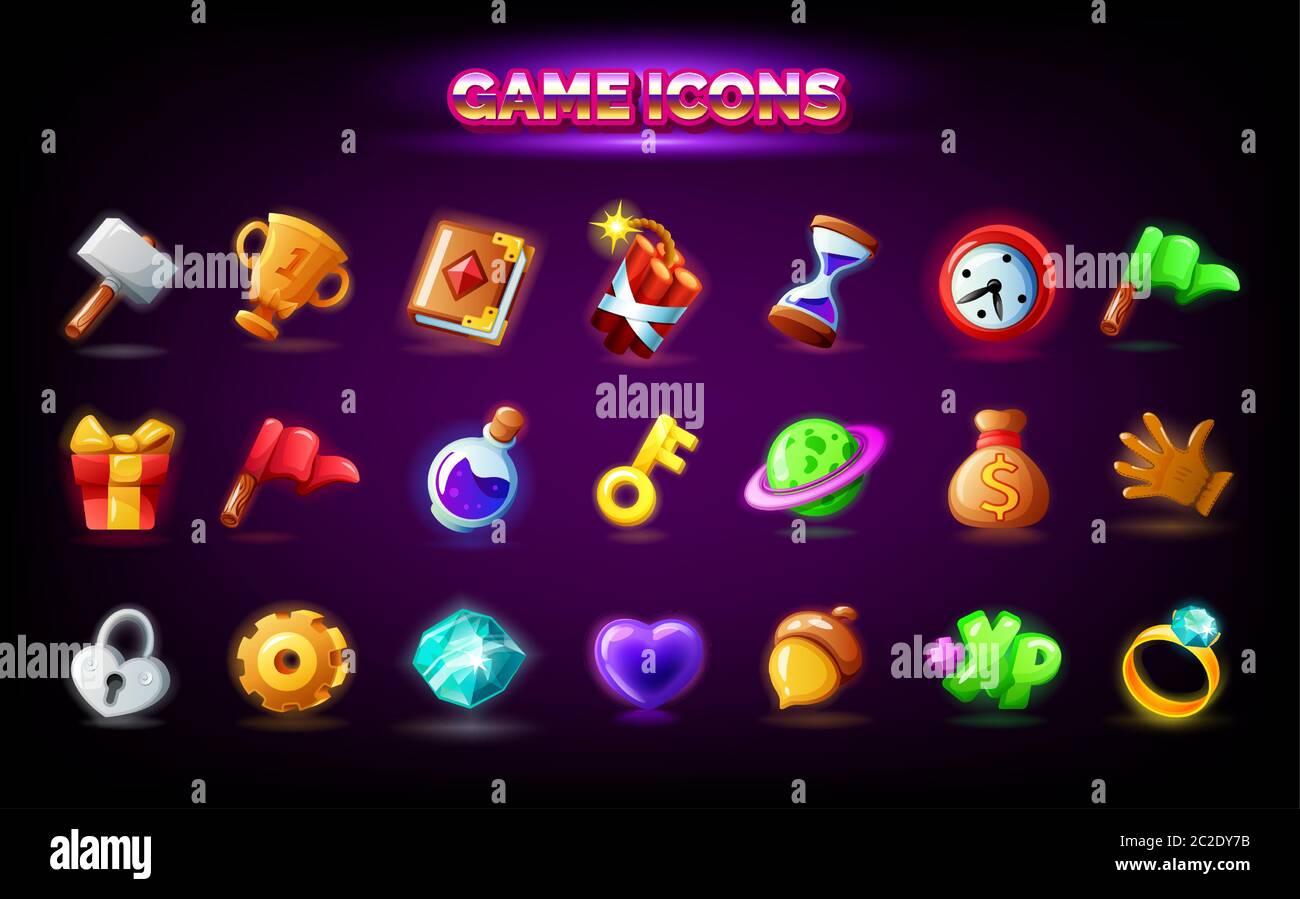 Racing Game UI Pack, 2D Icons