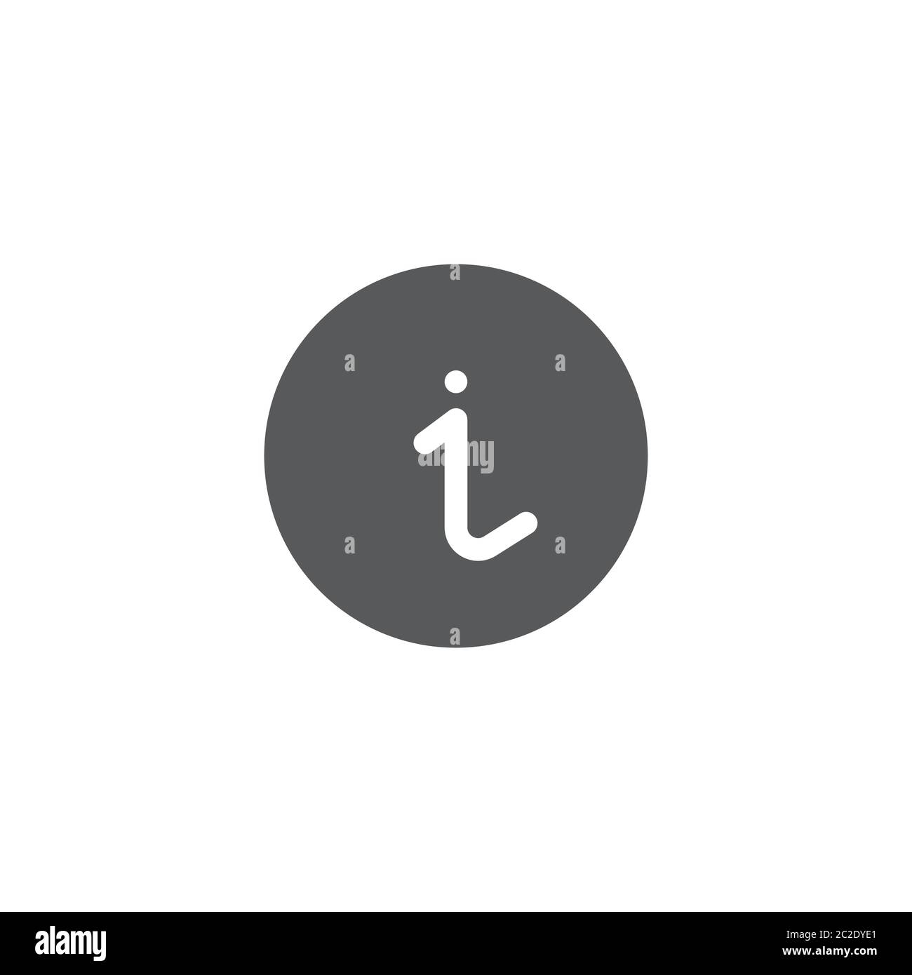 Information vector icon symbol isolated on white background Stock Vector