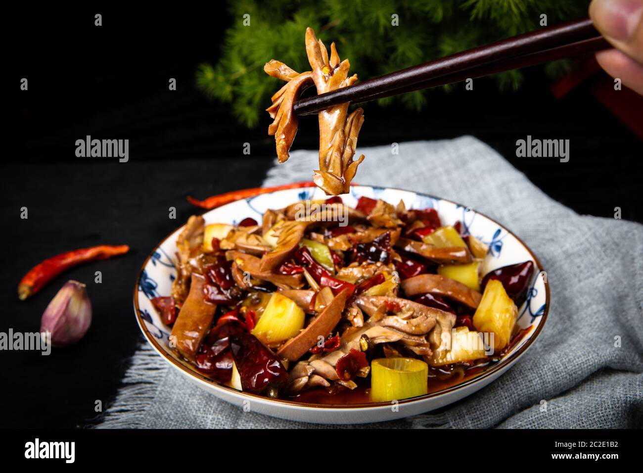 Chinese food is served kidneys Stock Photo Alamy