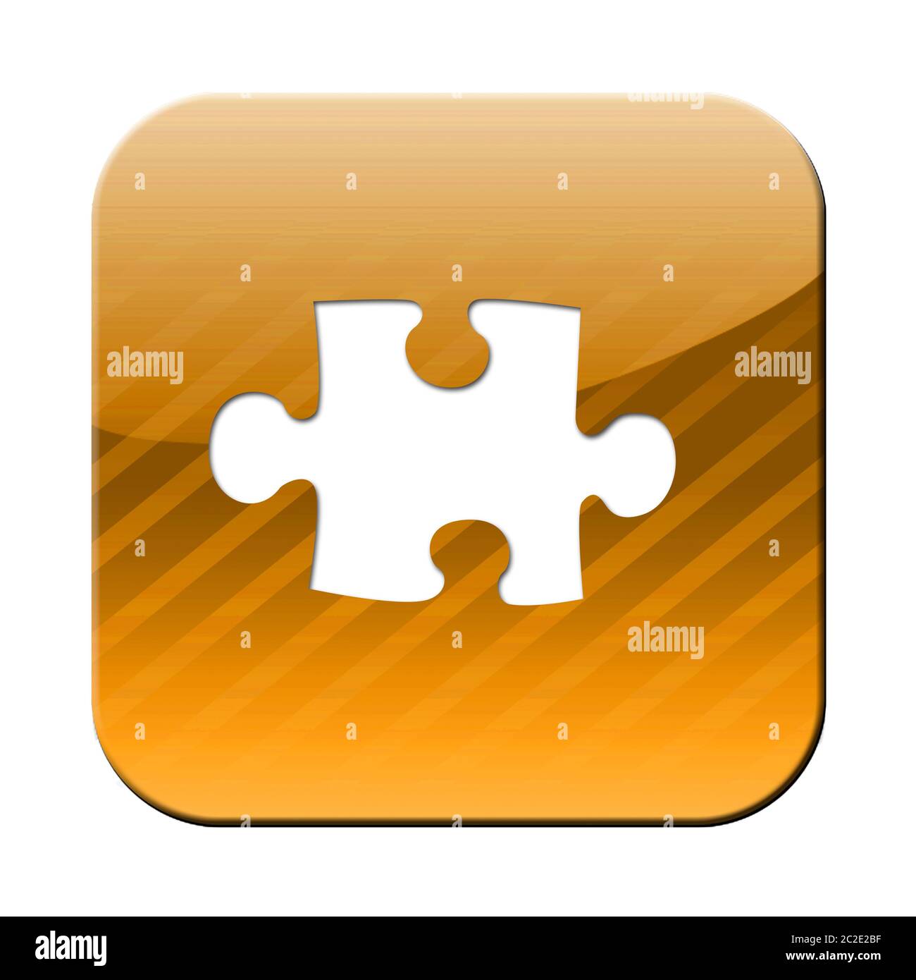 a jigswaw icon - symbol for teamwork Stock Photo