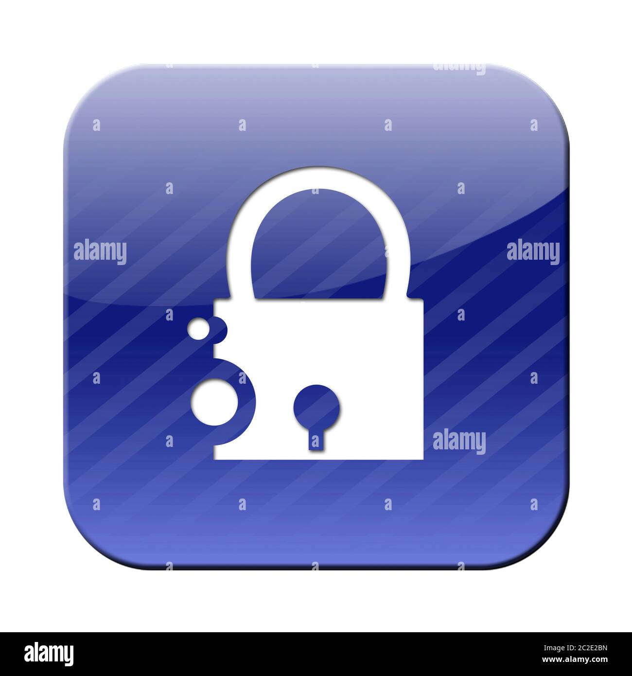 a padlock icon - security symbol Stock Photo