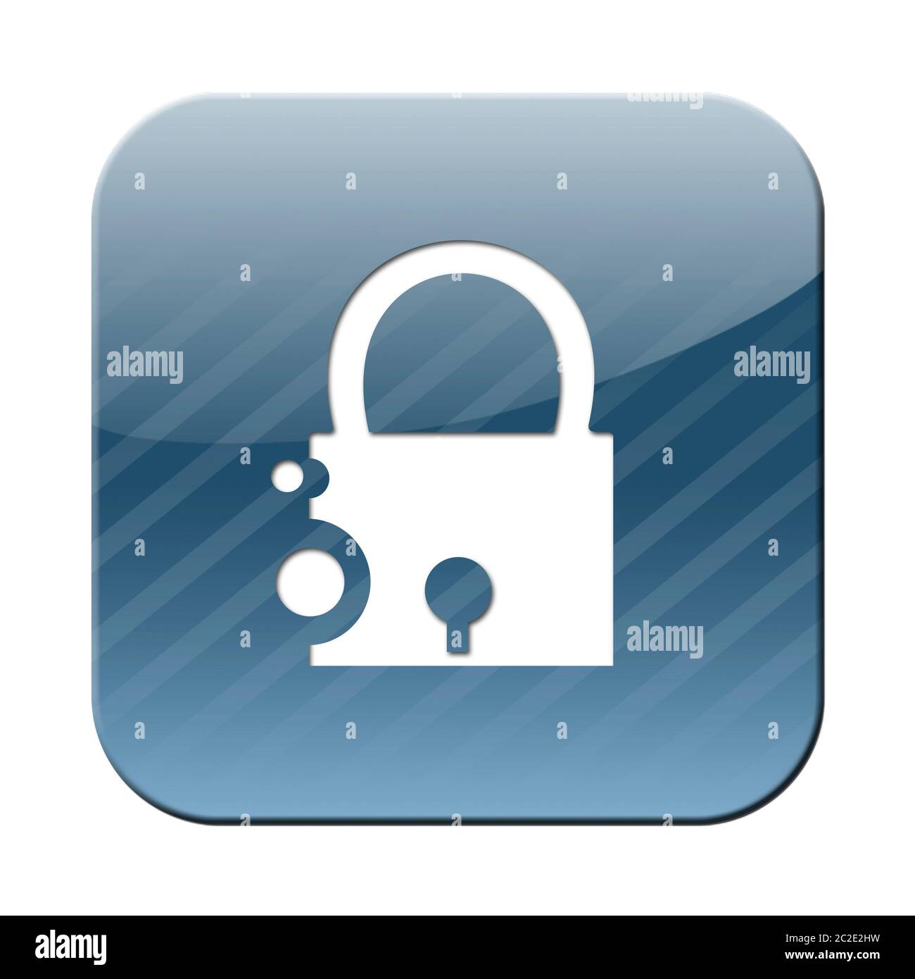 a padlock icon - security symbol Stock Photo