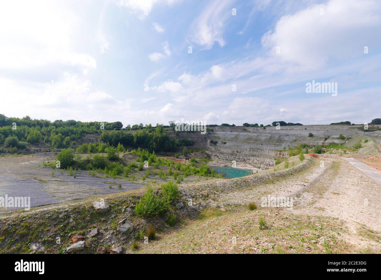 The Blue Lagoon as it's known locally, is situated on the former