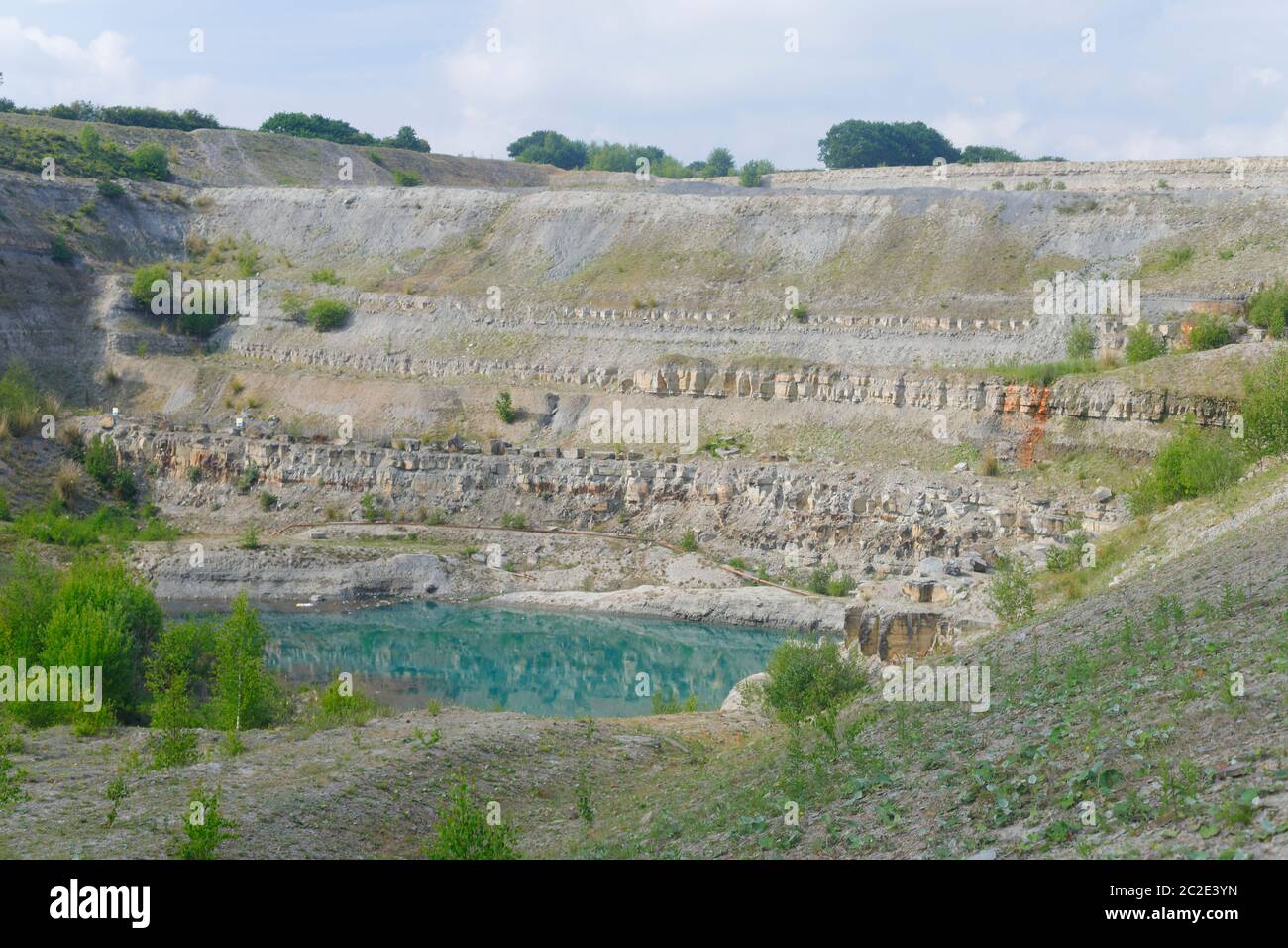 The Blue Lagoon as it's known locally, is situated on the former