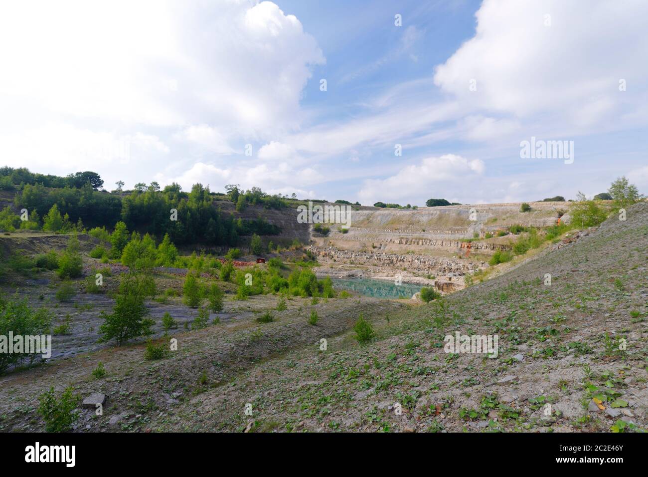 The Blue Lagoon as it's known locally, is situated on the former