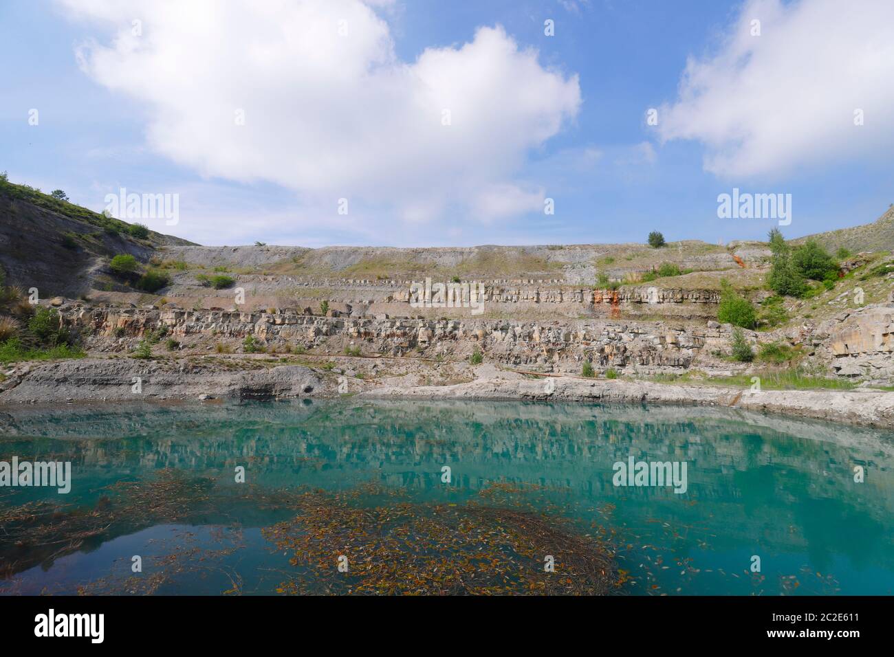 The Blue Lagoon in a derelect quarry, which is on the former site of