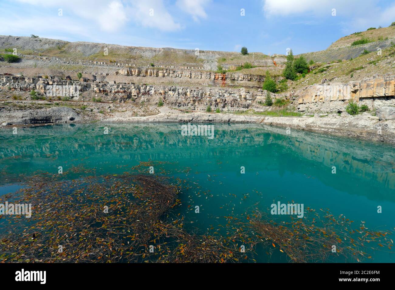 The Blue Lagoon in a derelect quarry, which is on the former site of