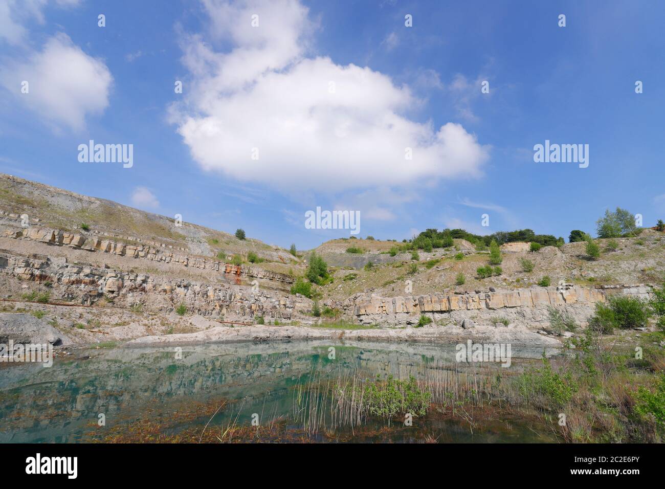 The Blue Lagoon in a derelect quarry, which is on the former site of