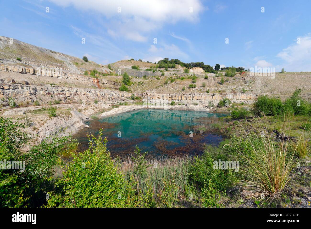 The Blue Lagoon in a derelect quarry, which is on the former site of