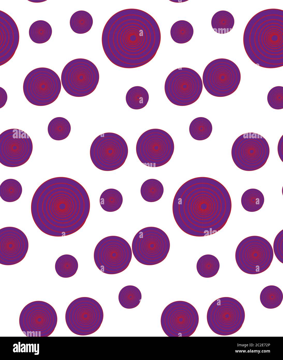 vector seamless background of spirals violet on white background Stock Vector