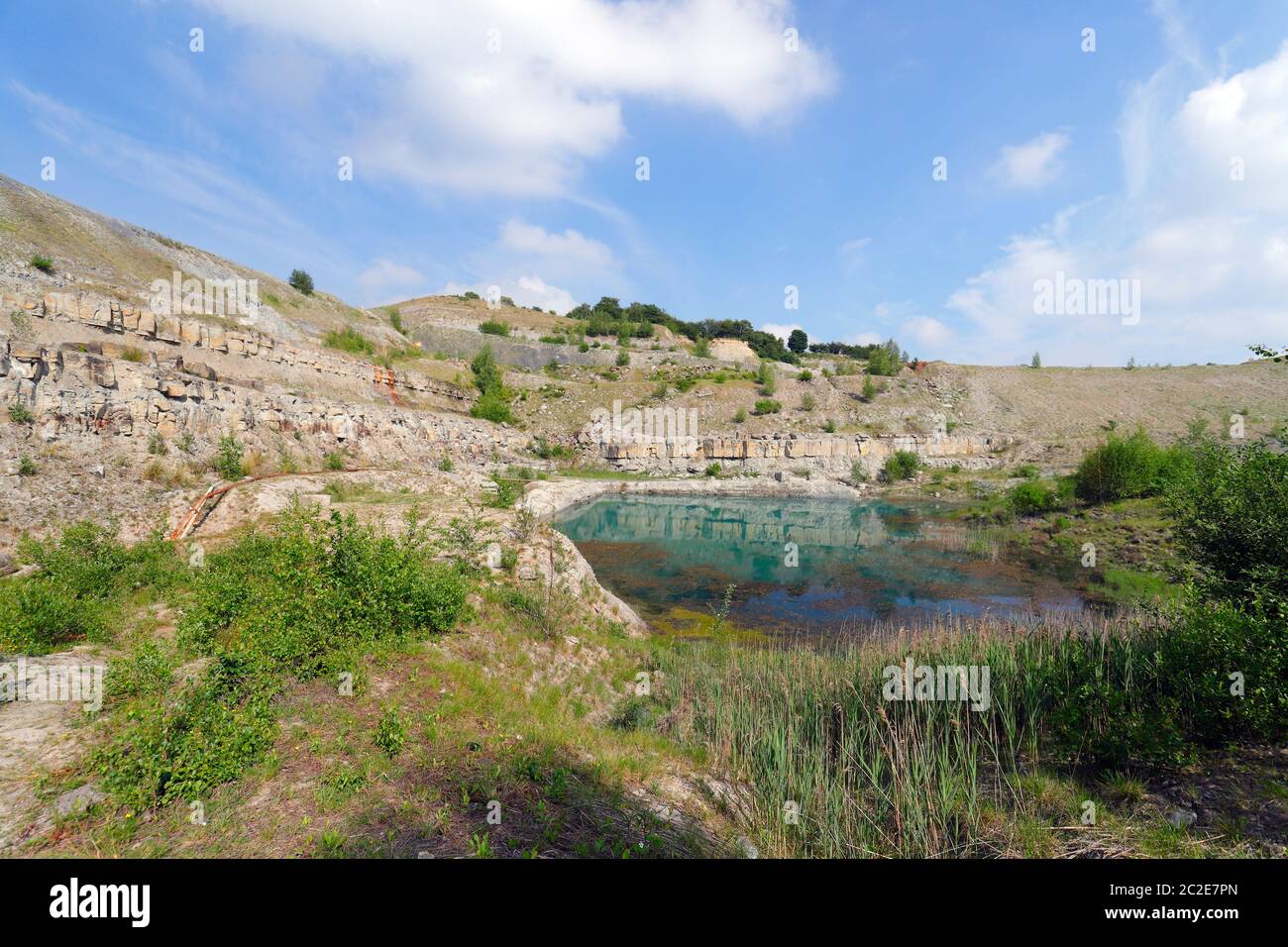 The Blue Lagoon in a derelect quarry, which is on the former site of