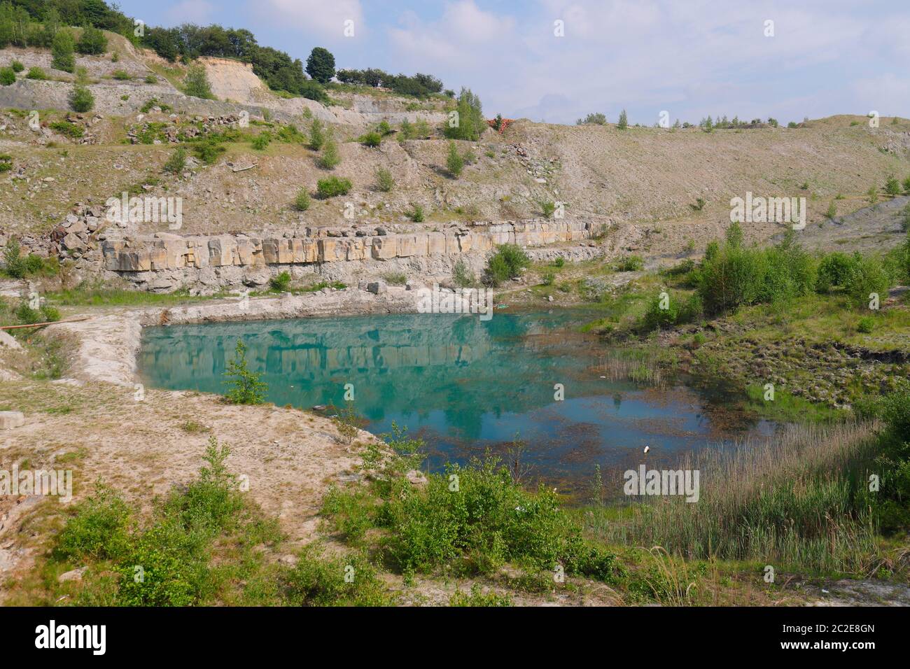 The Blue Lagoon in a derelect quarry, which is on the former site of