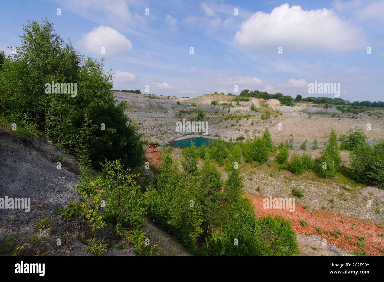 The Blue Lagoon in a derelect quarry, which is on the former site of