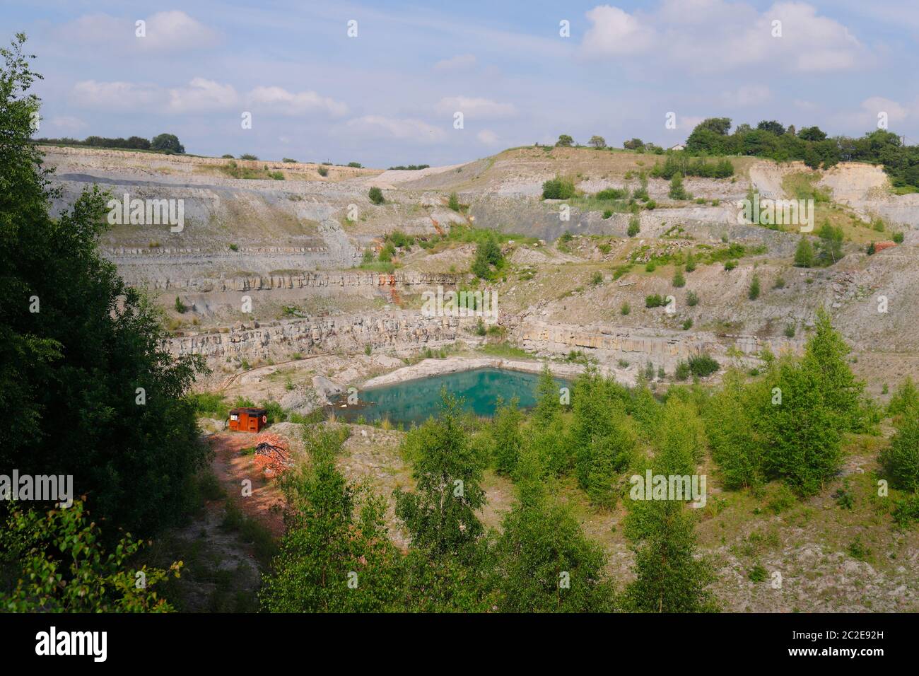 The Blue Lagoon in a derelect quarry, which is on the former site of