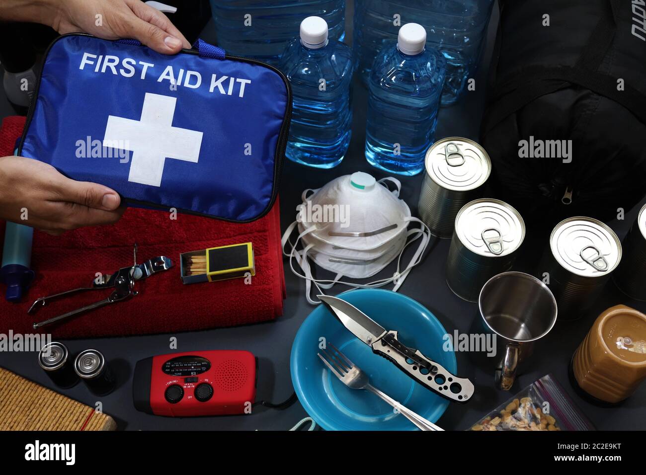 Disaster preparation includes preparing a disaster kit that can be