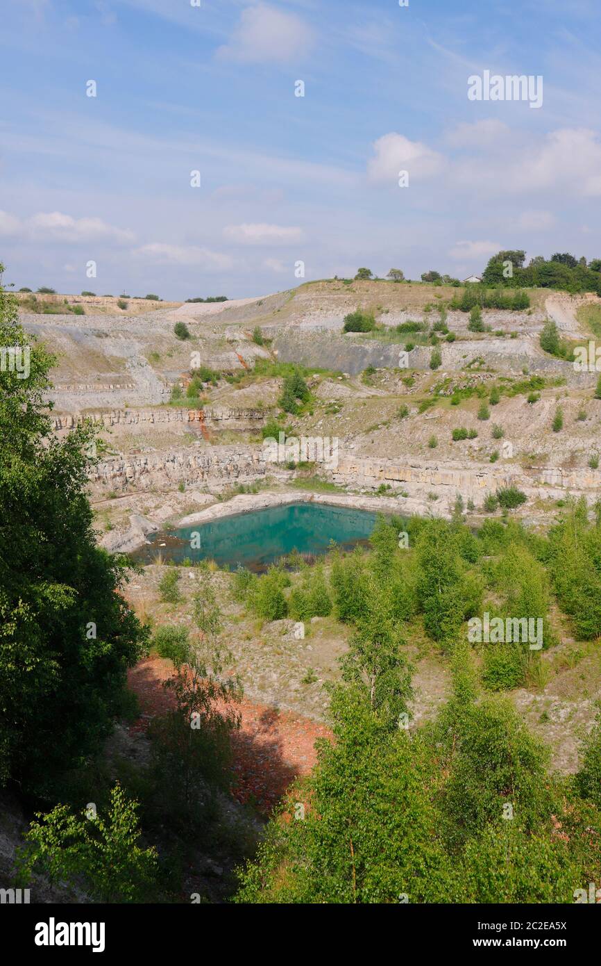 The Blue Lagoon in a derelect quarry, which is on the former site of