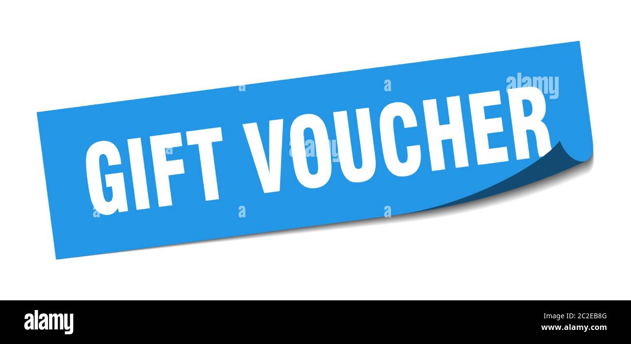 Gift Voucher Sticker. Gift Voucher Square Isolated Sign. Gift Voucher 