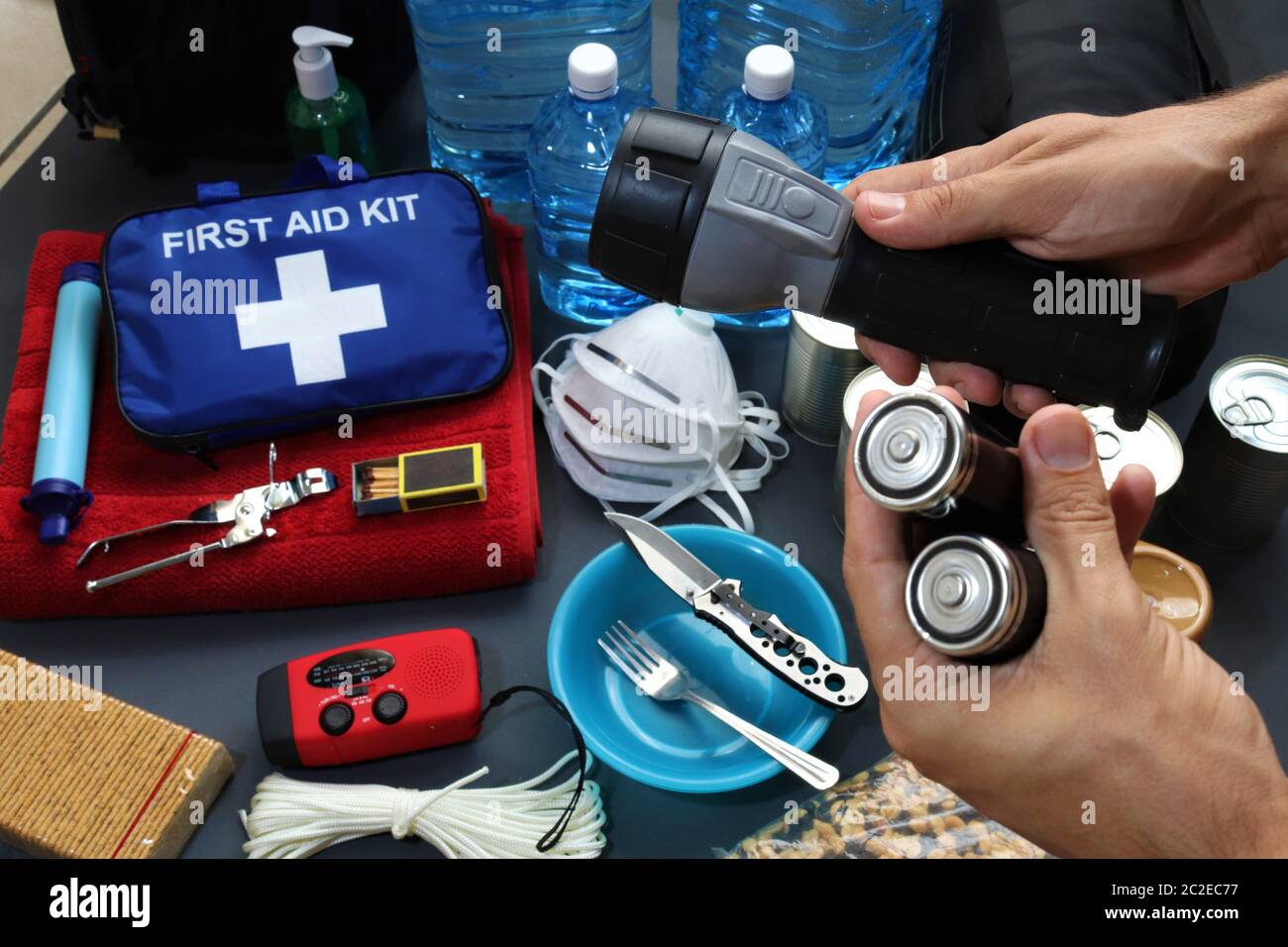 Disaster preparation includes preparing a disaster kit that can be